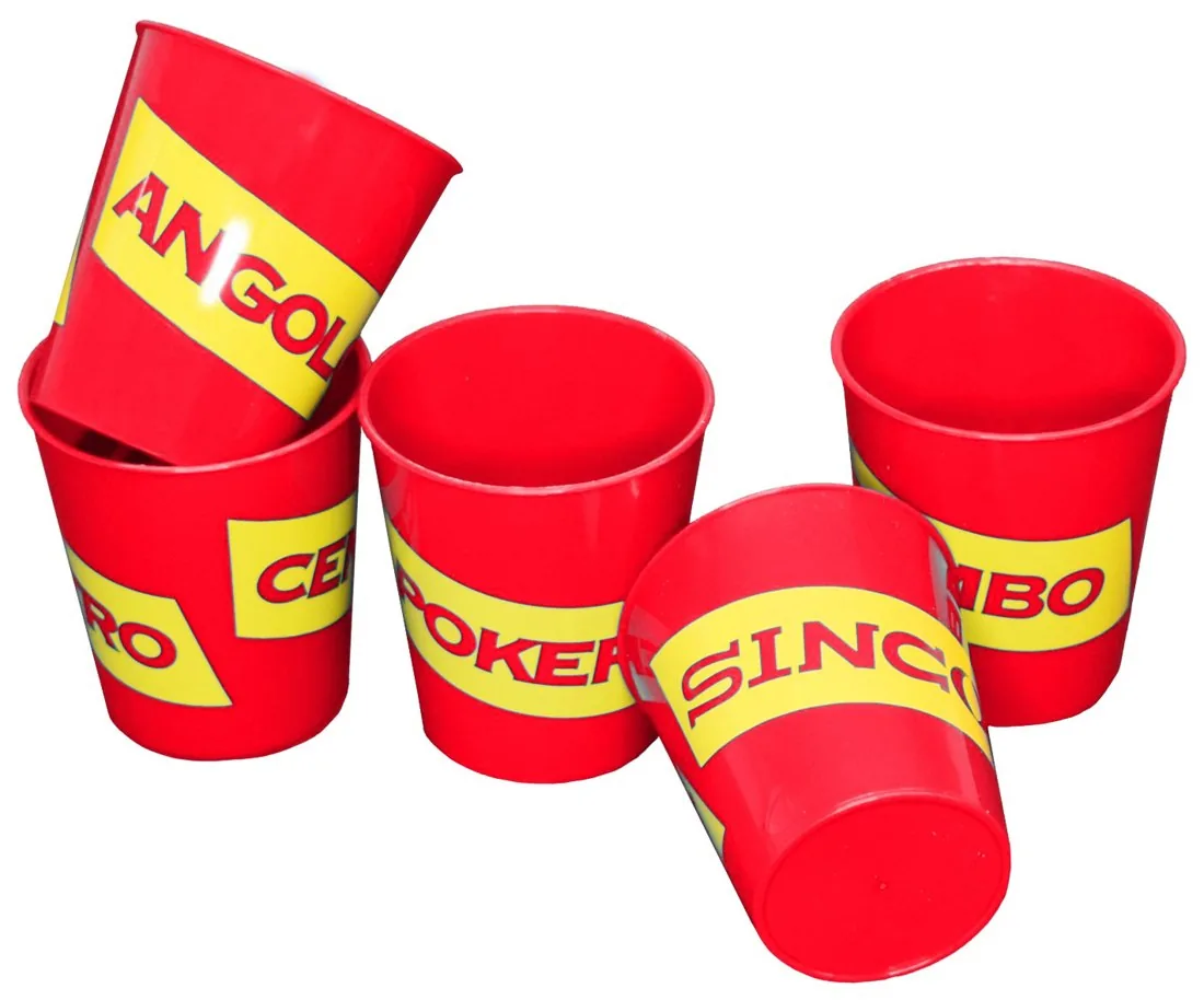 The five red SINCO cups